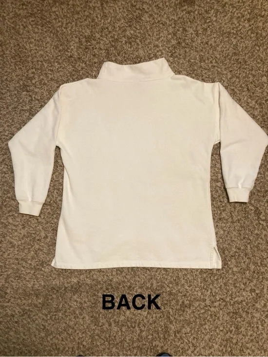 Sloppy Joe UK 100% Organic Cotton High Neck Sweatshirt, Sz 3 L/XL Oversized Boxy - Picture 3 of 16